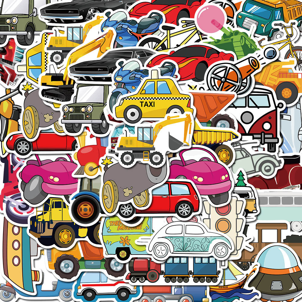 50 Car And Other Vehicle’s Stickers
