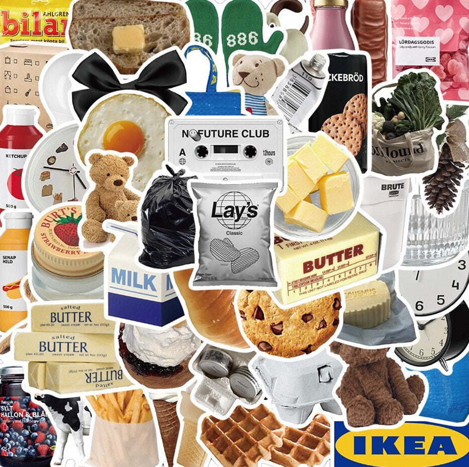 50 Cooking Baking Decorative Stickers
