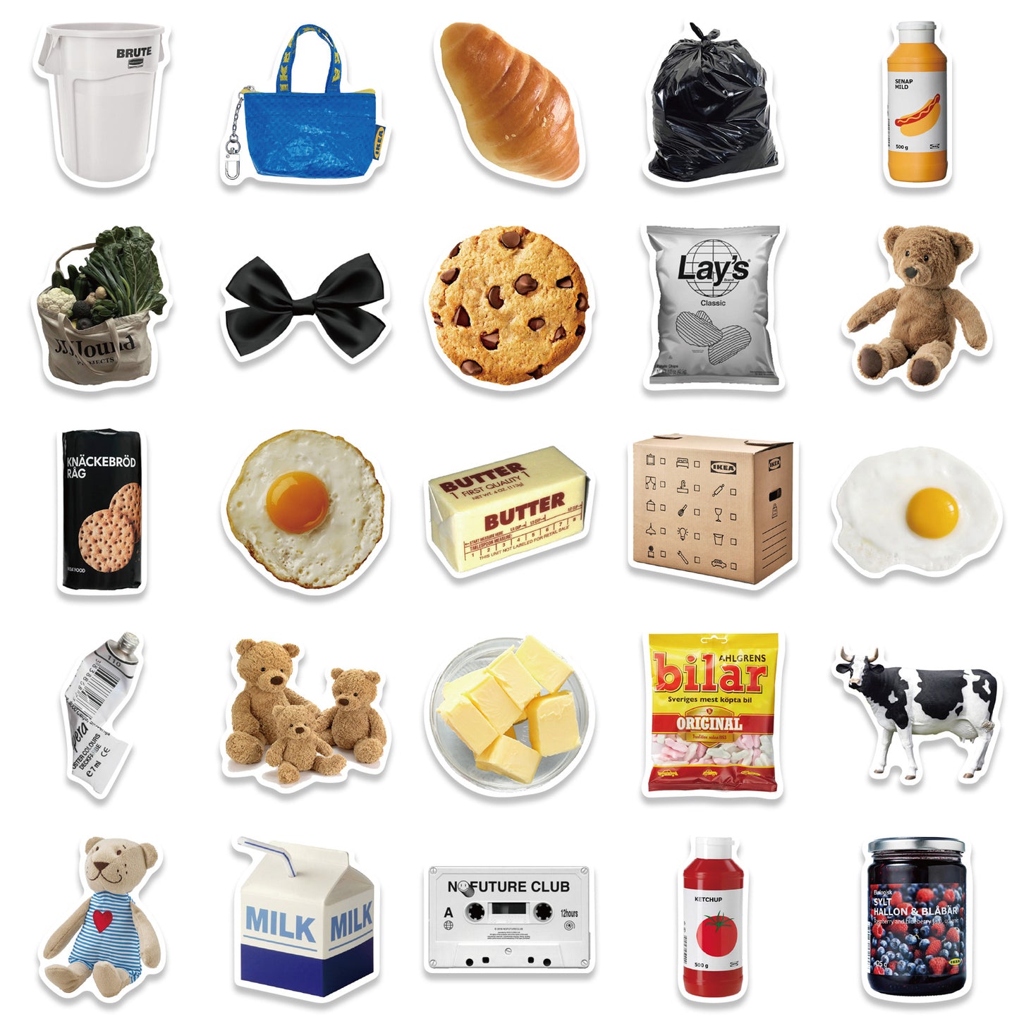 50 Cooking Baking Decorative Stickers