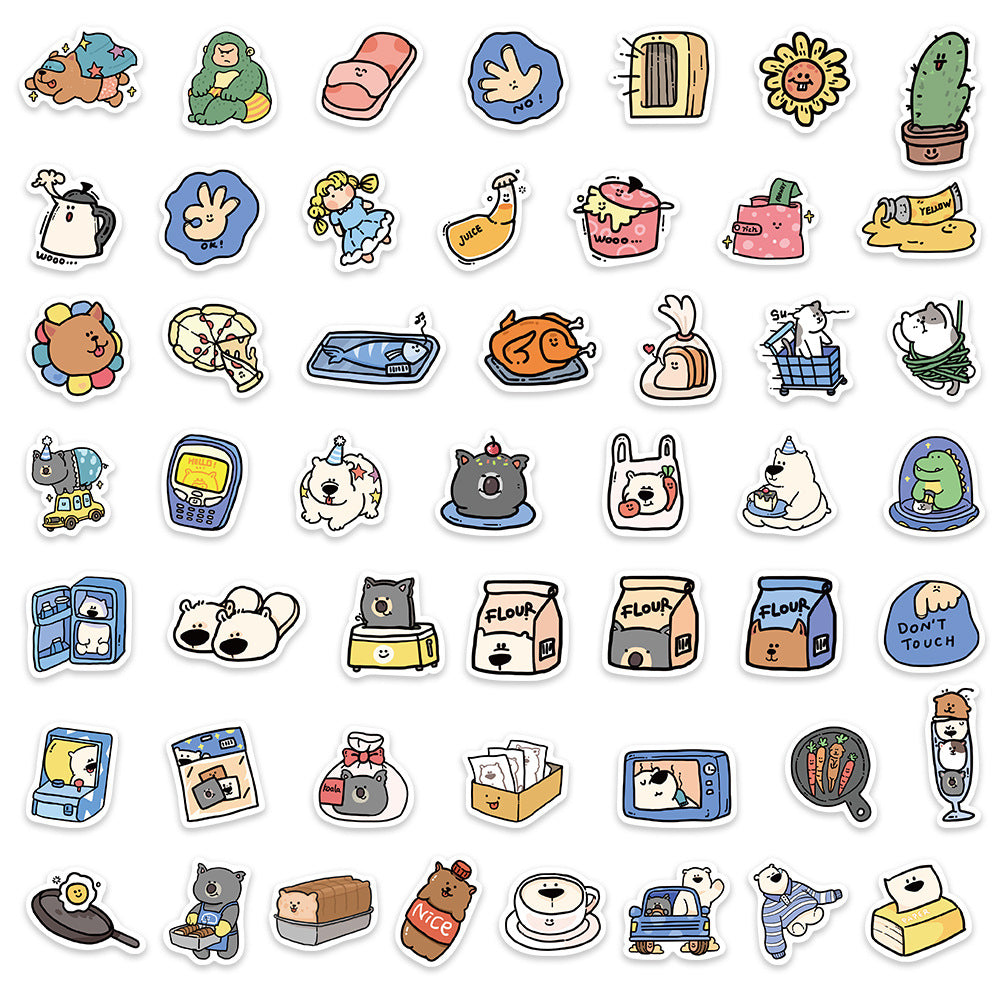 50 Animated Animal Luggage Stickers