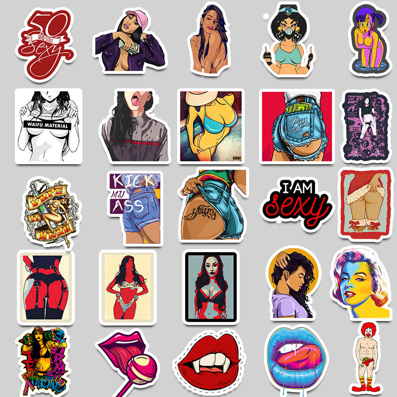 50 Unique Sexy Beauty Stickers