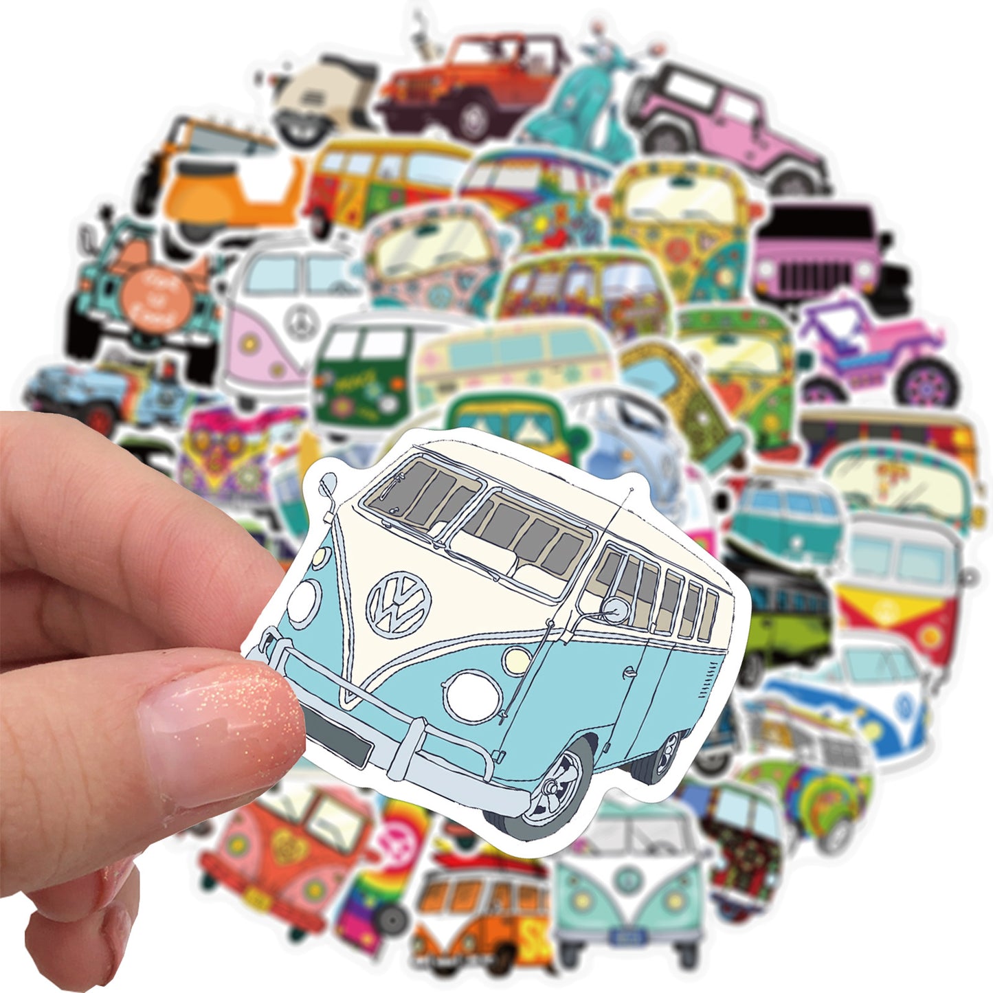 50 Live&Love Travel Car Stickers