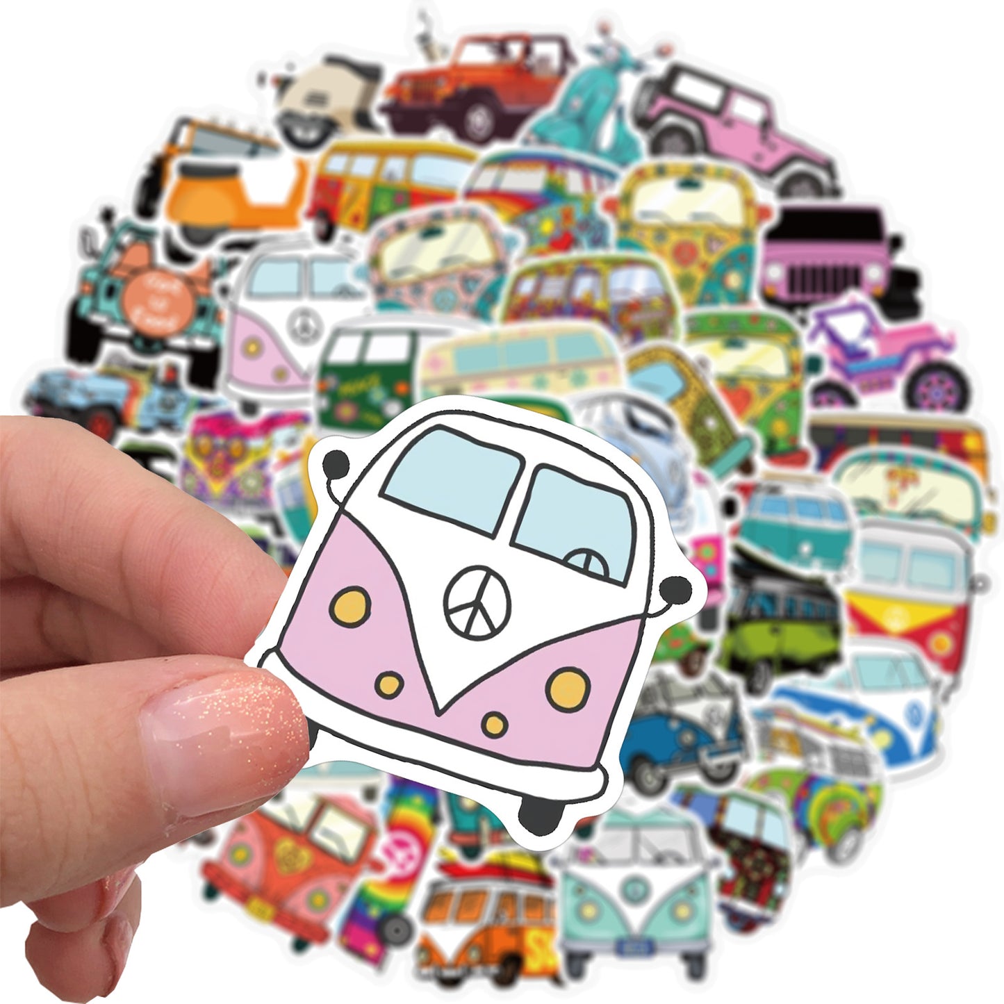 50 Live&Love Travel Car Stickers