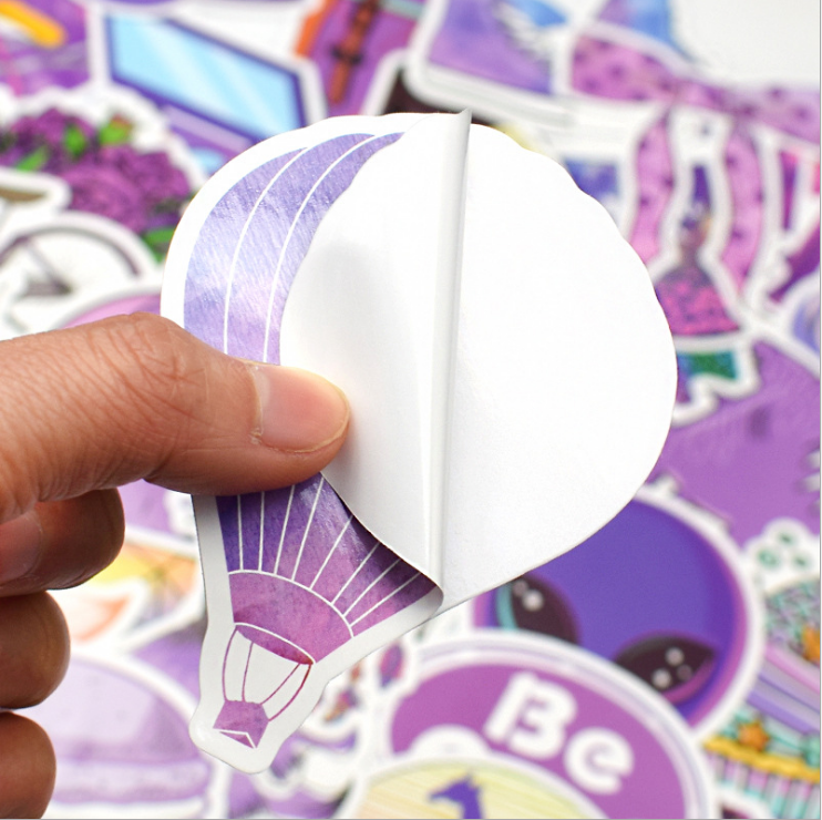 50 Purple Variety Stickers