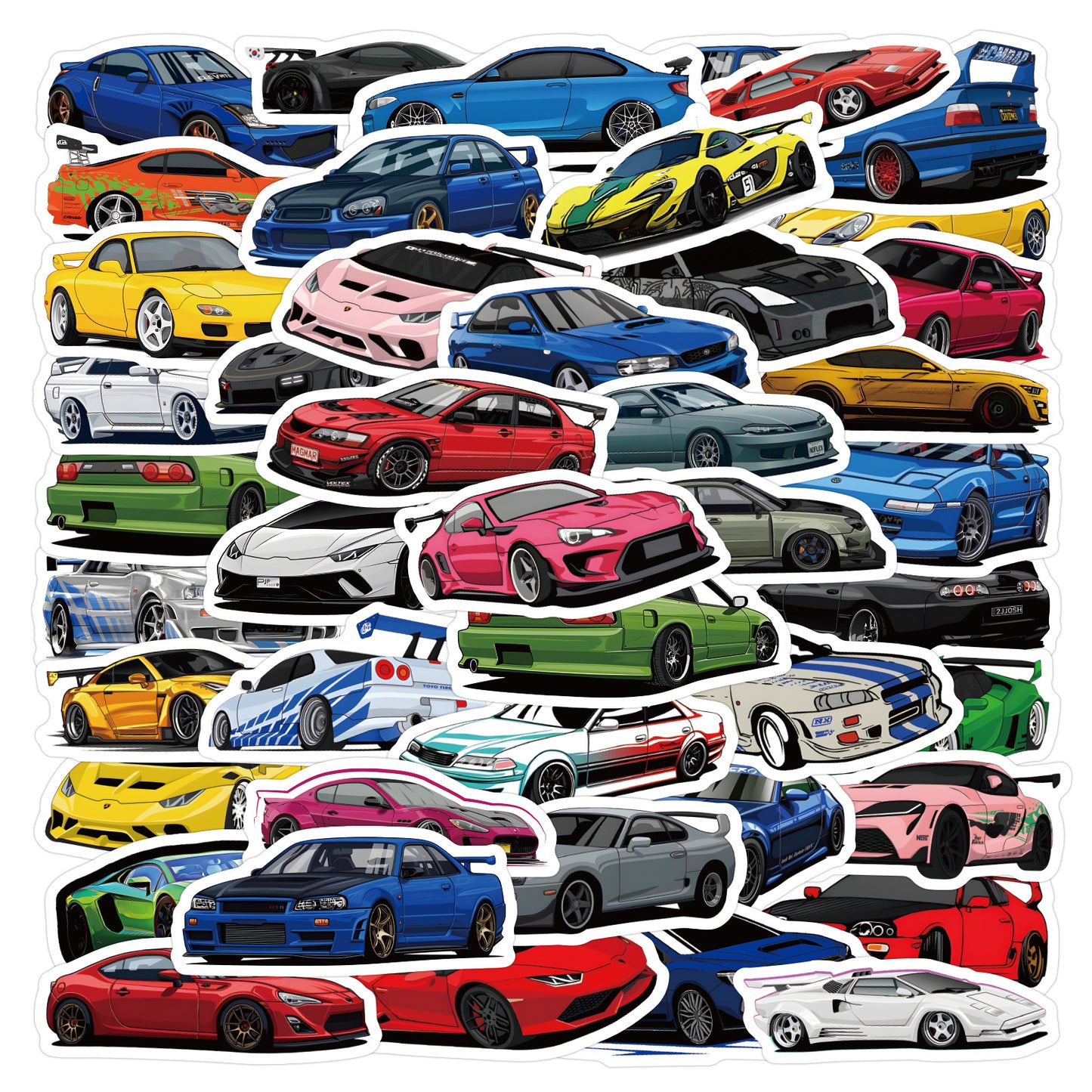 50 New JDM Car Stickers