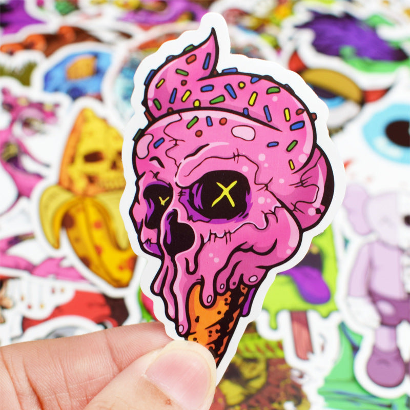 50 Skull Artistic Stickers