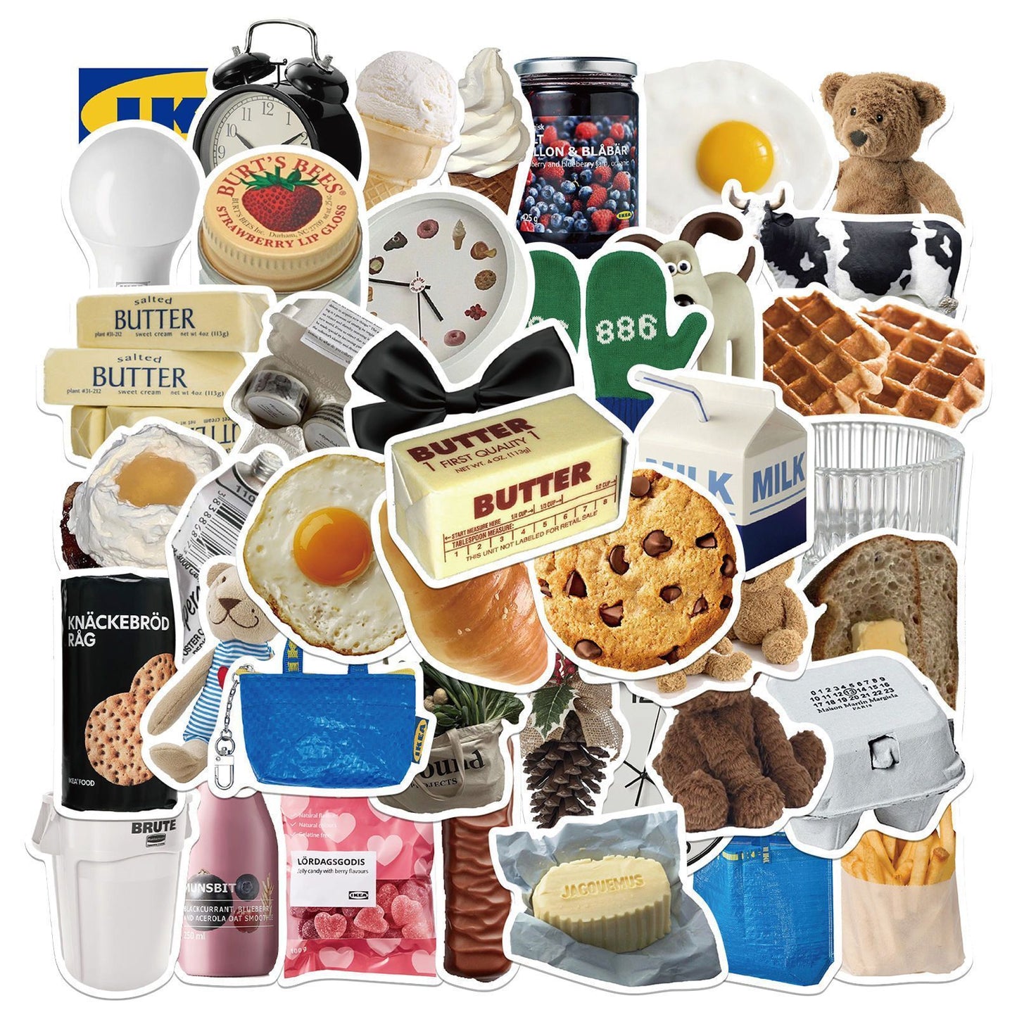 50 Cooking Baking Decorative Stickers