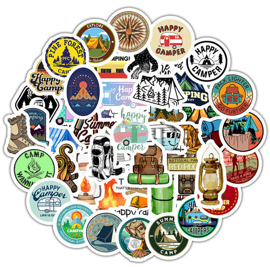 50 Outdoor Camping Stickers