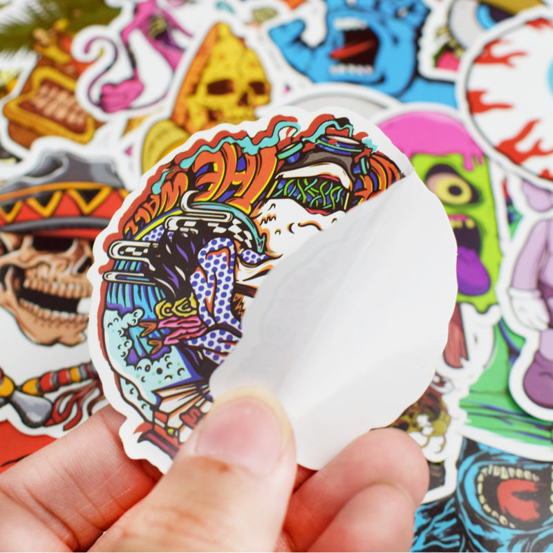 50 Skull Artistic Stickers