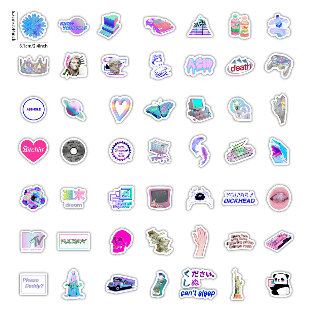 50 Premium Aesthetic Stickers