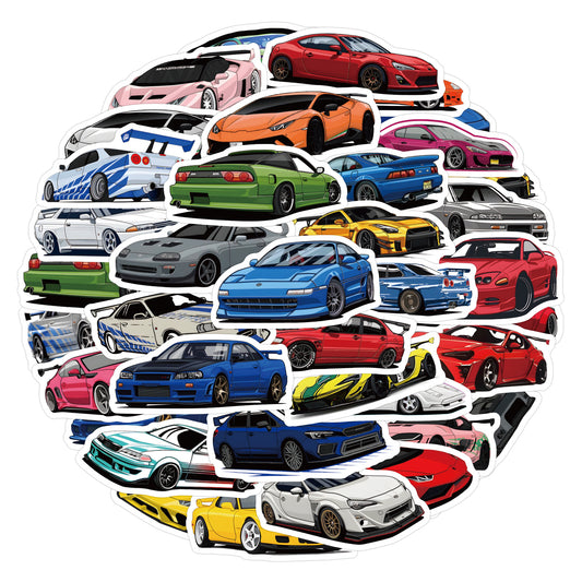 50 New JDM Car Stickers